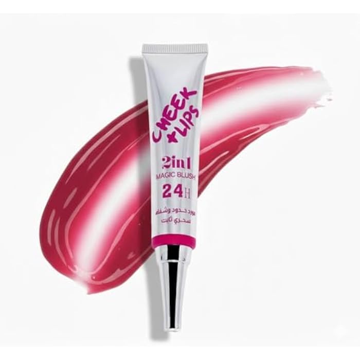 2 IN 1 lip and cheeks MAGIC BLUS- Tint Dream Blush - Nourishes & Repairs Skin, Long Lasting, Water Based Formula For a Seamless Creamy Matte Finish, For Sensitive Skin, 30ml - Image 1